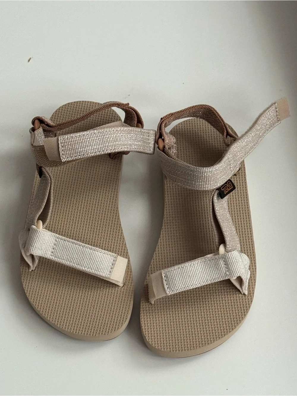 Teva Kids Beige Cream Strappy Sandals